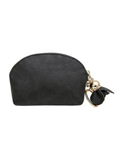 Buy Zipper Closure Coin Purse Black in Saudi Arabia