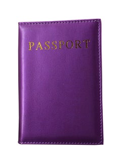 Buy Square Shaped Passport Holder Purple in Saudi Arabia