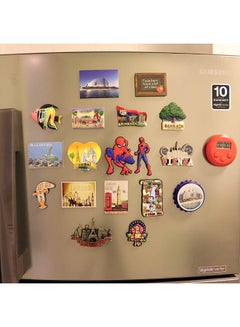 اشتري Spiderman Pack Of 2 Soft Pvc Fridge Refrigerator Magnet Multicolour 13 x 9cm في الامارات