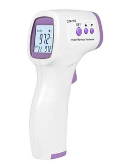 Buy Digital Infrared LCD Backlight Display Forehead Thermometer Purple 15.5x4x5centimeter in UAE