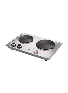 Buy Electric Double Hot Plate 2500W 2500.0 W XPHP-801-20 Silver/Black in Saudi Arabia