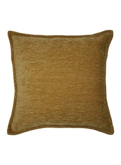 Buy Woven Chenille Throw Pillow For Bedroom And Living Room Sofa Brown 60x60centimeter in Saudi Arabia