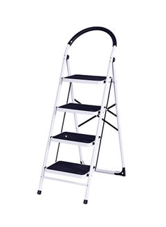 Buy 4-Step Ladder Folding Stool White 55inch in UAE