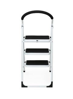 Buy 3-Step Ladder Folding Stool White 44inch in Saudi Arabia