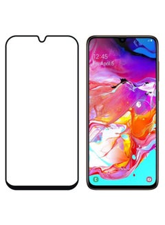 Buy 3D Full Covered Tempered Glass Screen Protector For Galaxy A70 Clear/Black in UAE