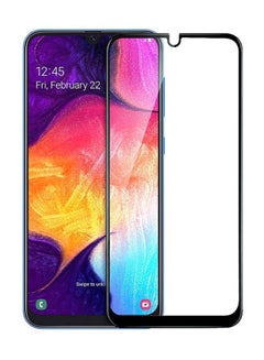 Buy 3D Full Covered Tempered Glass Screen Protector For Galaxy A20S Clear/Black in Saudi Arabia