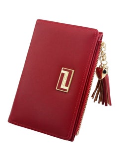 Buy Tassel Decor Fashion Wallet Red in Saudi Arabia