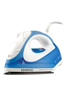 Buy Electric Steam Iron 2200W 2200 W ISP100BL Blue/White in Egypt