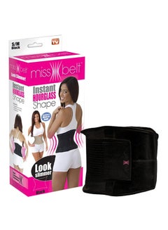 Buy Miss Belt Instant Hourglass Shaper Black S/M in Saudi Arabia