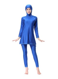 اشتري Sun Protection Conservative Swimwear Burkinis أزرق في السعودية