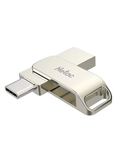 Buy 64GB Type-C + USB Double Interface Flash Drive U783C Silver in UAE