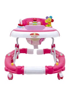 Buy 2-In-1 Portable Foldable Cushioned Seat Baby Walker With Music And Light in Saudi Arabia