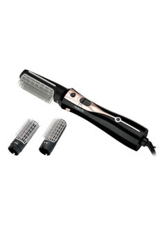 Buy Electric Hair Styler Brush With 2 Attachment Black/Grey/Rose Rold in UAE