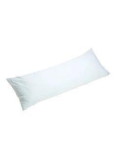 Buy Rectangular Bed Pillow microfiber White 150x50cm in Saudi Arabia