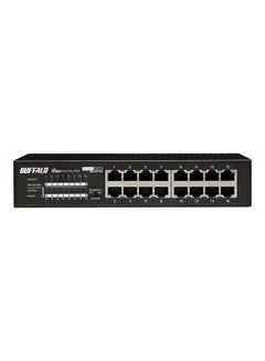 Buy 16-Port Rack Mountable Business-Class Unmanaged Gigabit Switch Black/Silver in UAE