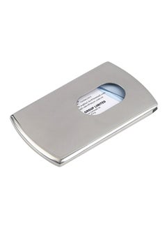 Buy Stainless Steel Sliding Card Holder Silver in Saudi Arabia