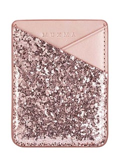 Buy Sequined Card Holder Pink in Saudi Arabia