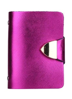 Buy Leather Card Holder Purple in Saudi Arabia