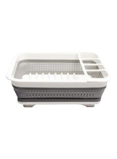 Buy Kitchen Dish Rack White/Grey 35cm in Egypt