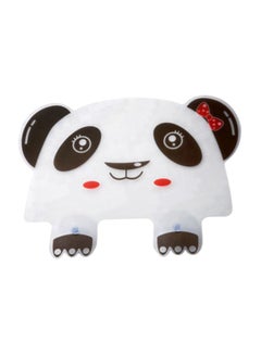 Buy Cute Panda Shape Water Splash Guard White/Black 28.5x24centimeter in Egypt