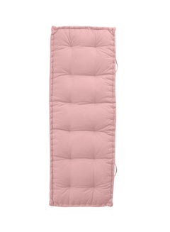 اشتري Quilted Mattress Cushion Velvet Light Pink 72x24x4centimeter في السعودية