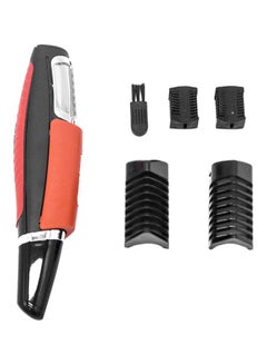 Buy LED Light Multifunctional Trimmer With 4 Combs Black/Orange in UAE