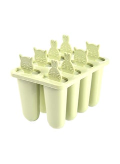 Buy 8-Cavity Ice Cream Mould Set Green 12.5x15.5x12centimeter in Saudi Arabia