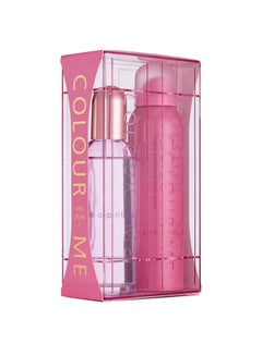 Buy 2-Piece Colour Me Pink Eau De Perfume And Spray Gift Set 250ml in Egypt