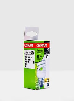 Buy CFL Mini Twist Dulux Superstar E27 Bulb Warm White 12watts in UAE