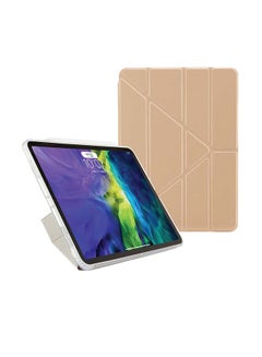 اشتري 5-In-1 Protective Case Cover For Apple iPad Pro 11-Inch (2020) ذهبي شامبين وشفاف في السعودية