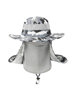 Buy Outdoor Fishing Sun Hat With Removable Neck Cover in UAE