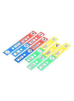 Buy 12-Piece Prepared Microscope Animal Printed Slides Set Multicolour in Saudi Arabia