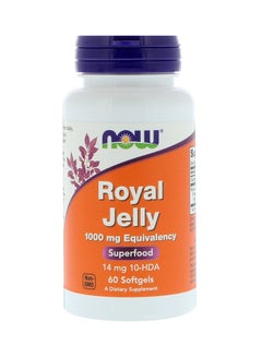 اشتري Now Foods Royal Jelly Dietary Supplement 60 Softgels في السعودية
