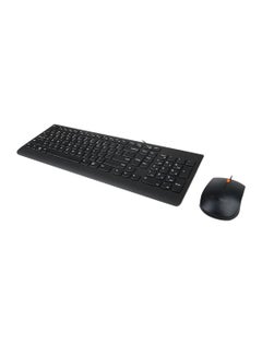 Buy 300 USB Combo Wired Keyboard And Mouse Black in UAE