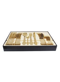 Buy 24-Piece Cutlery Set Gold 40 x 26centimeter in UAE