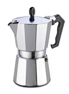 Buy Lady Oro Stove Top Espresso Maker Silver/Black 50ml in Egypt