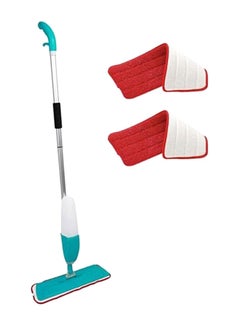 Buy Handheld Floor Cleaning Spray Mop With Towels Multicolour 110centimeter in UAE