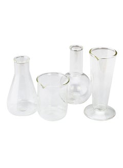 Buy 4-Piece Chemistry Shot Glass Set Clear in UAE