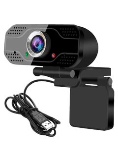 Buy HD Video Chat Recording Clip-On Webcam With USB Cable Black in Saudi Arabia