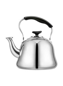 Buy Stainless Steel Teapot Silver/Black 2Liters in UAE