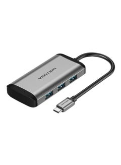 Buy TGAHB 5-In-1 USB C Hub Silver/Black in Saudi Arabia