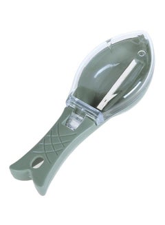 Buy Fish Scale Peeler With Cover Green 16.4x4.5x6cm in UAE