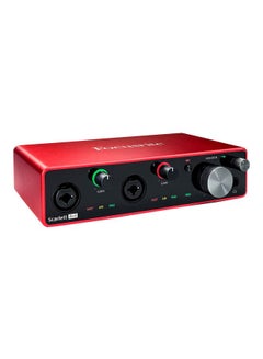 Buy Scarlett 4i4 3rd Gen USB  Audio Jukebox DBT-Scarlett4i4-3rd Red/Black in UAE