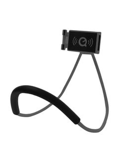 Buy 360-Degree Flexible Mobile Phone Neck Mount Black/Grey in UAE