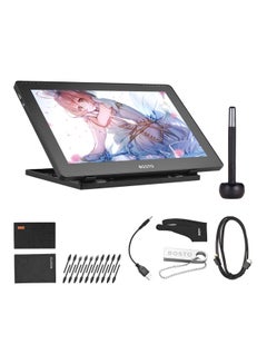 Buy LCD Graphics Drawing Tablet With Interactive Stylus Pen Black in UAE