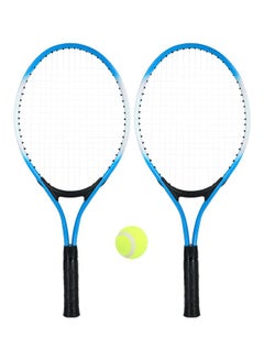 Buy 3-Piece Tennis Racket With Ball Set 52.3x22.3cm in UAE