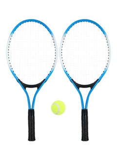 Buy 3-Piece Tennis Racket With Ball Set 52.3x22.3cm in Saudi Arabia