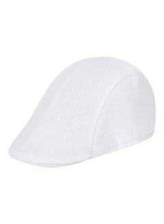 Buy Cotton Blended Peaked Cap White in UAE