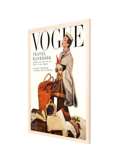 Buy Vogue Art Decorative Framed Wall Painting Grey/Pink/White 53x73centimeter in Saudi Arabia