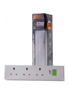 Buy 3-Way Switched Extension Socket White in Saudi Arabia